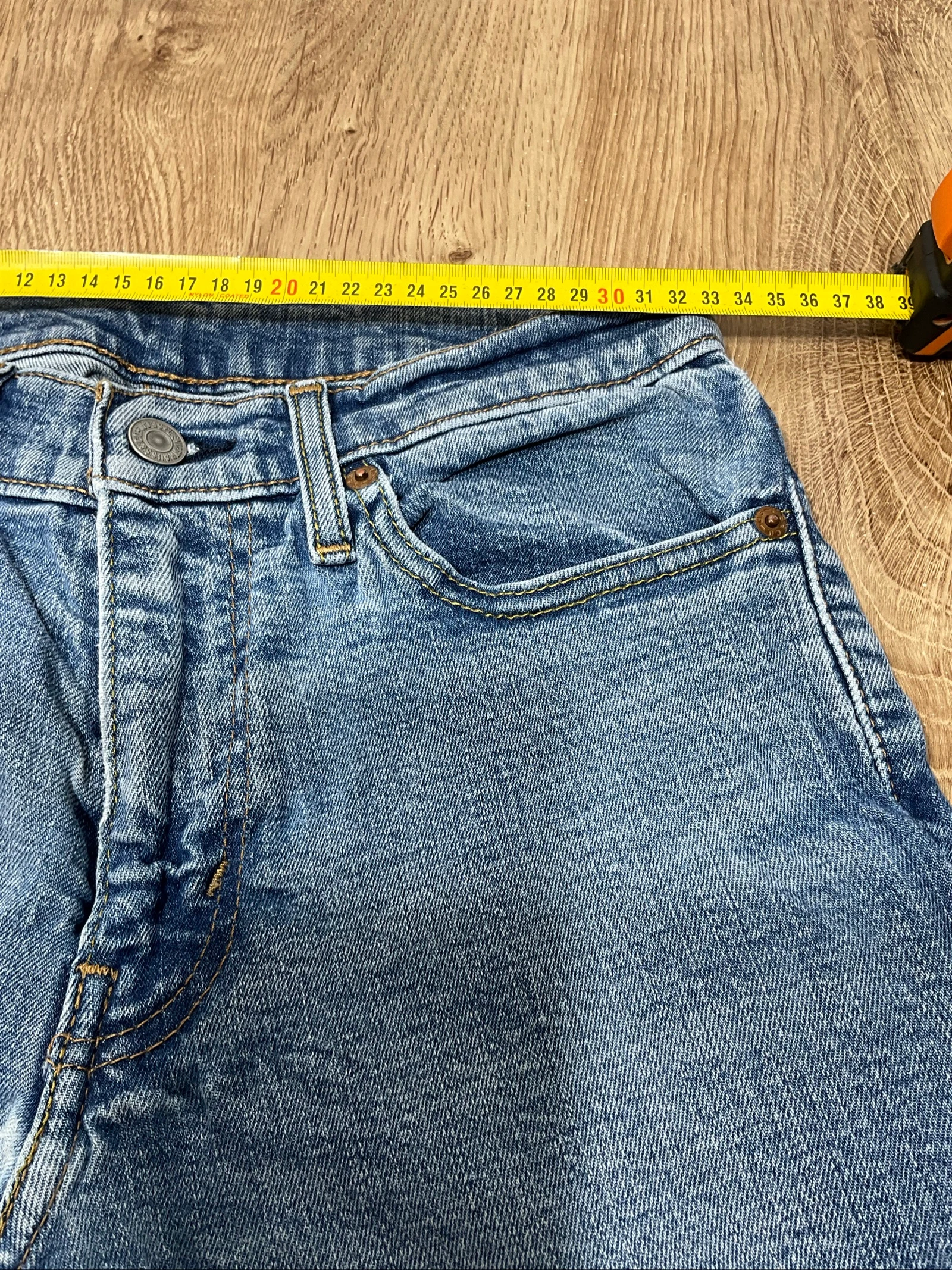 Levi's 513 Slim Straight W29 L30 Denim Vintage 99% Cotton Blue lvh 250 – photo 14